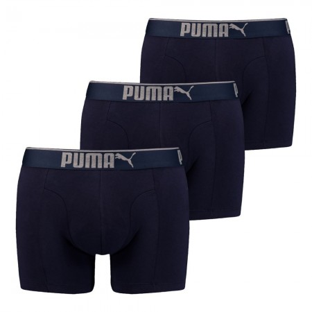 Pack 3 Boxers Navy - Puma Premium Sueded Cotton - 100000896-002
