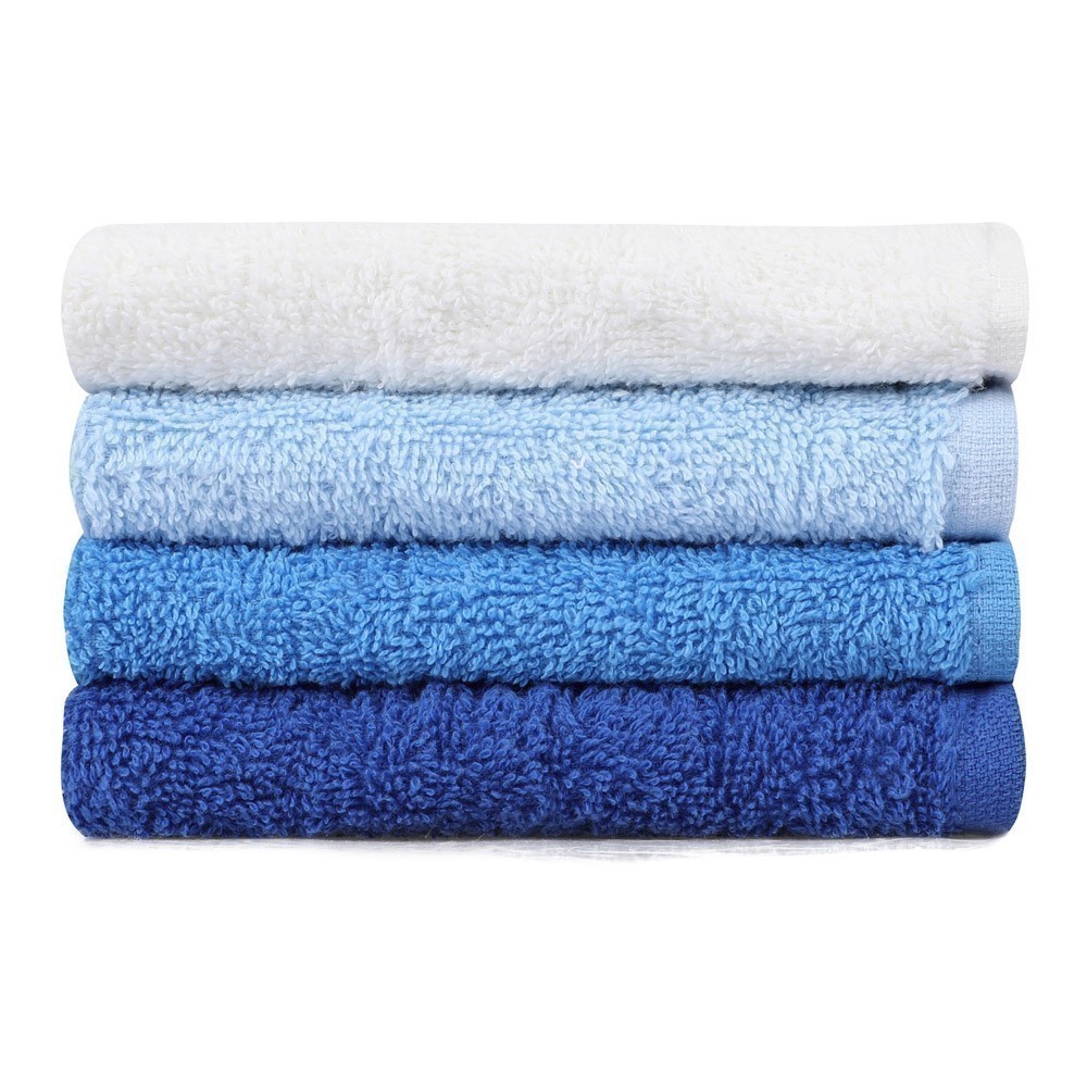 Set 4 serviettes de toilette - 30x30 - Wash 6 - 355BHP0238