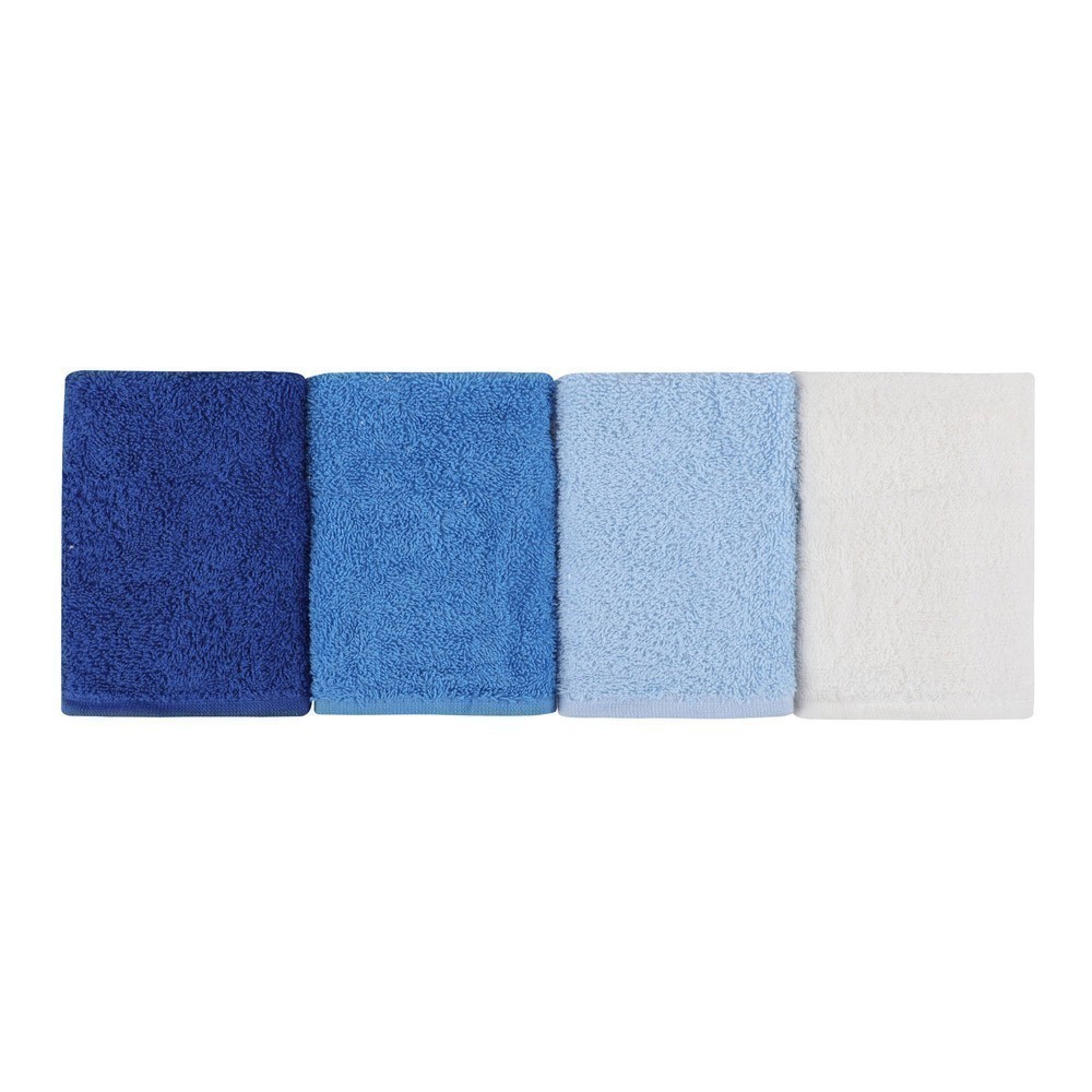 Set 4 serviettes de toilette - 30x30 - Wash 6 - 355BHP0238