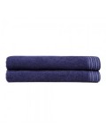 Set 2 serviettes de toilette - 70x140 - 405 - Dark Blue - 355BHP2497