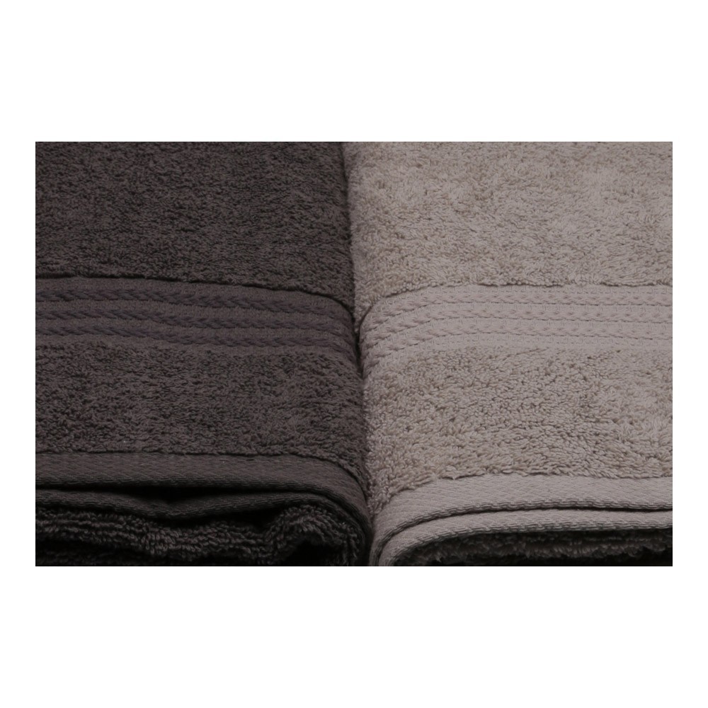 Set 4 serviettes de toilette 70x140 - Rainbow - Black - 317HBY1418