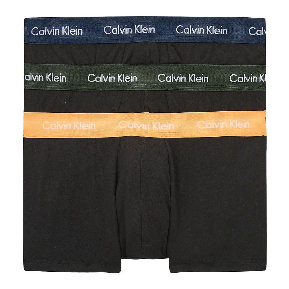 Pack de 3 boxers stretch - CALVIN KLEIN - 1Tu B- Orange/Blue Shadow/Green - 0000U2664G