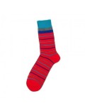 Chaussettes Dim Color rouge/rayures