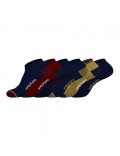 Lot de 6 Paires de Chaussettes Socquettes coton homme - SERGE BLANCO - Bleu / Rouge / Noir / Jaune - SER_CHTC_1_PK6_MO
