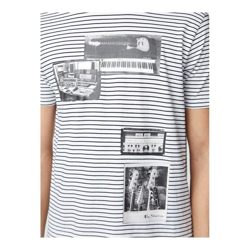 T-shirt - BEN SHERMAN - Studio Music On Stripe - White - 59057_010