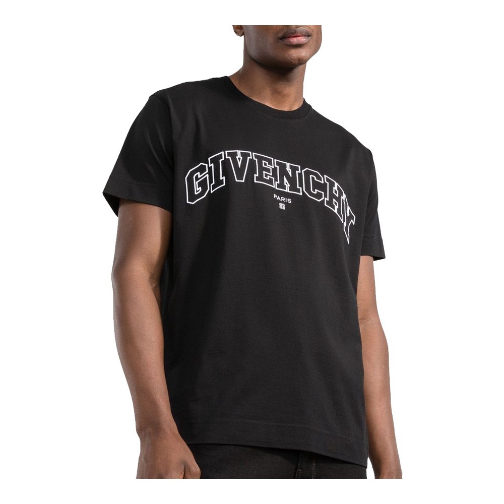 T-shirt College en coton - GIVENCHY - Black - BM71CW3Y6B