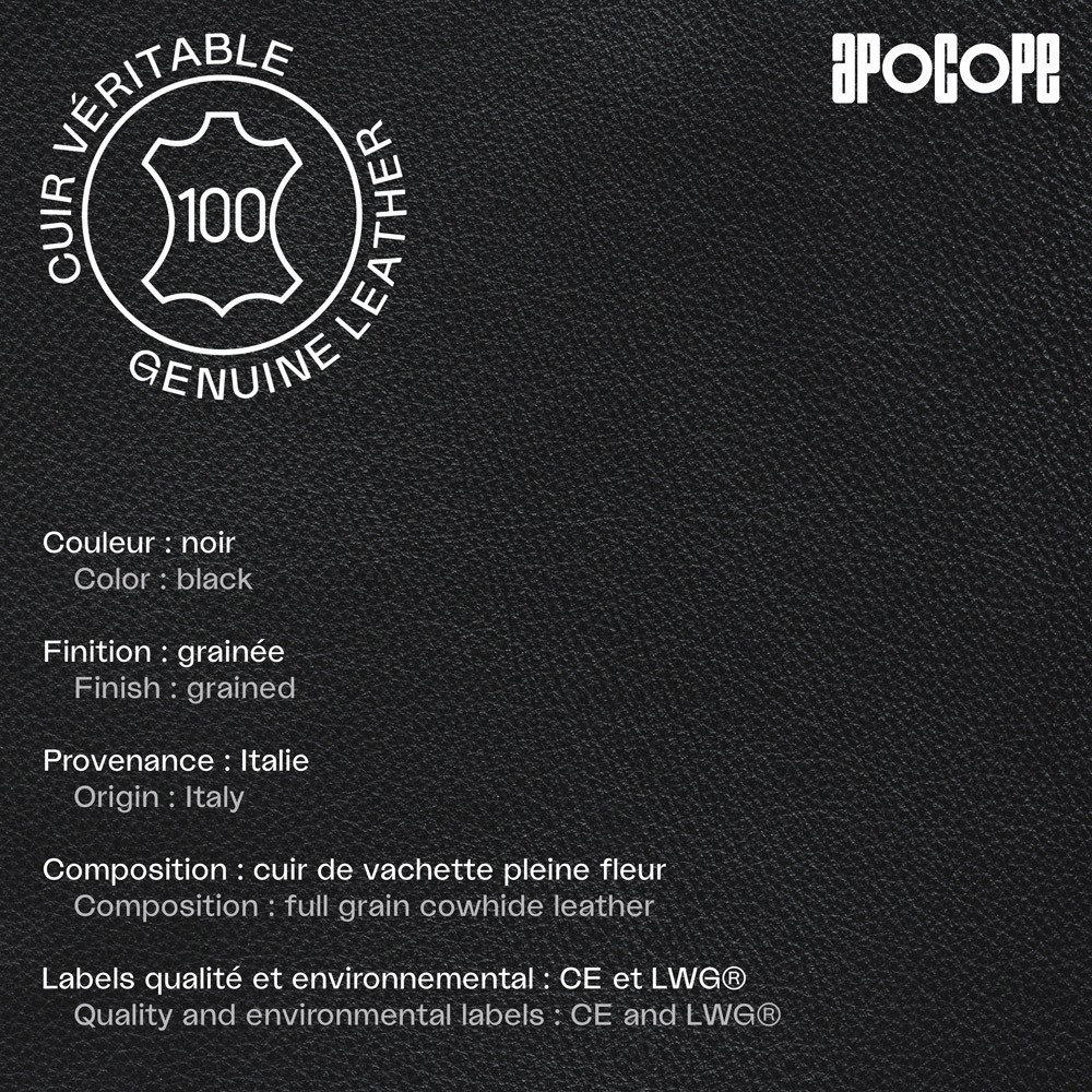 Housse cuir - Macbook pro - 15 - Noir
