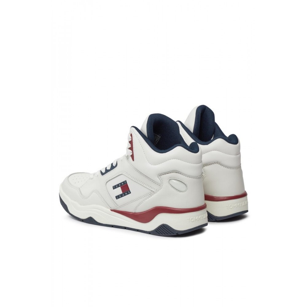 Sneakers montantes cuir - Tommy Jeans.-0G1 Rwb-EM0EM01318