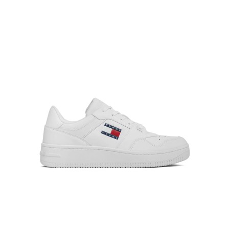 Sneakers Essential Retro cuir Tommy Jeans YBR White EM0EM01395