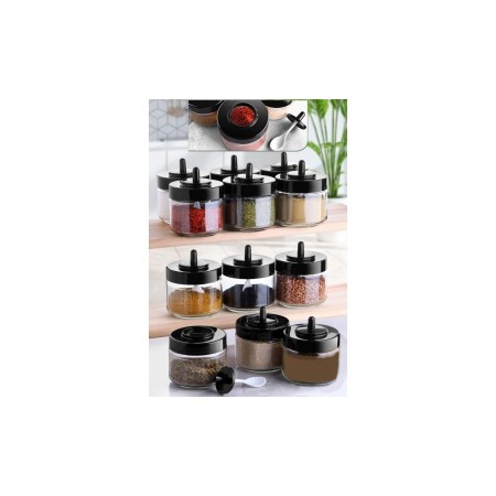 Set de pots à épices (12 Pieces) - Transparent - 430KSV1431 Marque : Hermia Type de produit : Lot de pots à épices (12 Pieces) C