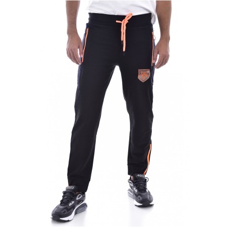 Pantalon sport stretch Plein Sport 0220 BLACK/ORANGE MJT0460