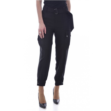 Pantalon 7/8ème taille haute Guess jeans Jet Black A996 W0BB84 WDEL0