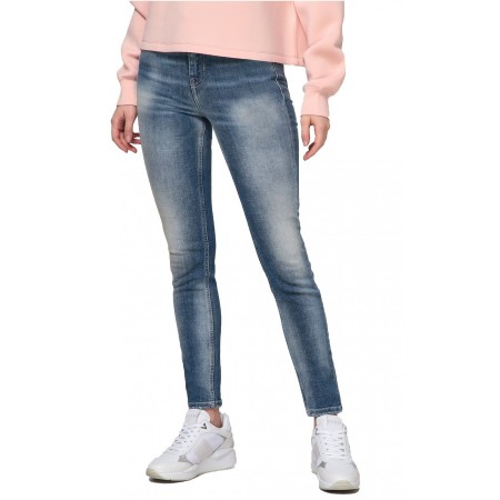 Jean skinny effet délavé  Guess jeans FLO1 bleu  W1GA46 D46AA