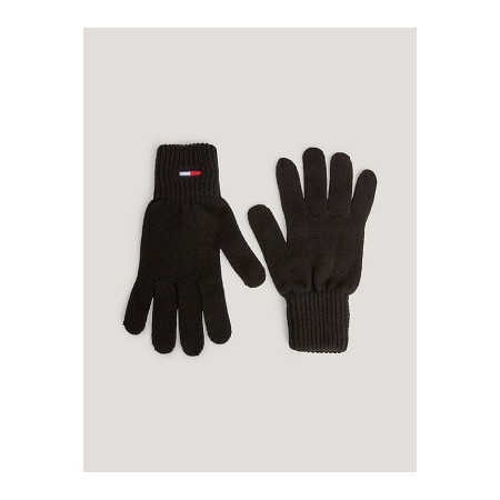 Paire gants logo brodé Tommy Jeans BDS Black AM0AM11734