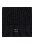 Bonnet logo métal Cosy knit Tommy Jeans BDS Black AW0AW15462