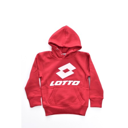 Sweat capuche gros logo Lotto Rouge LOTTO23402