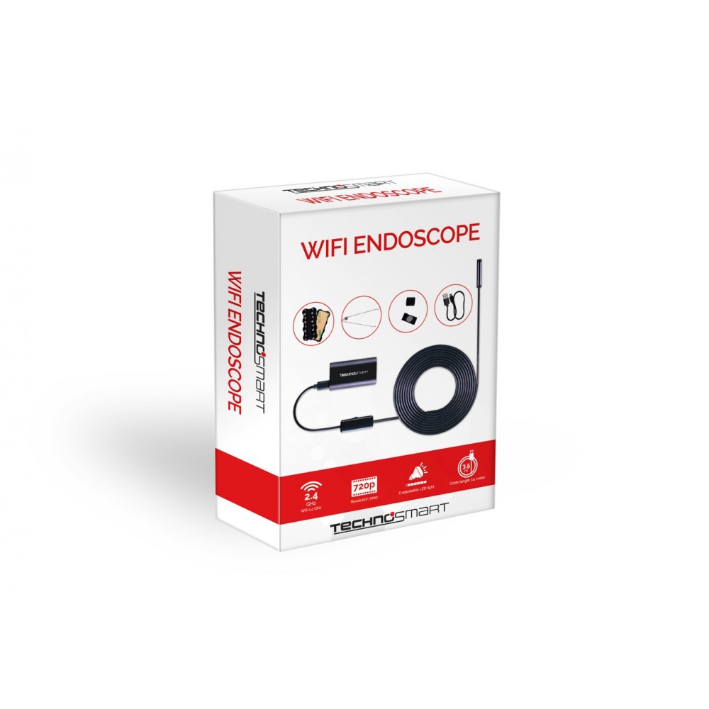 Caméra endoscope avec Wifi  30m - 8720195382249 - Homme Prive