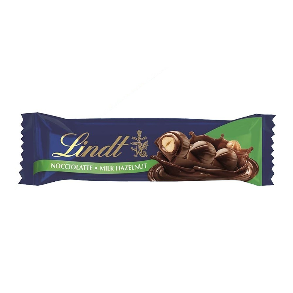 Noccio Barres de chocolat noir noisette Lindt 35g - boîte de 18