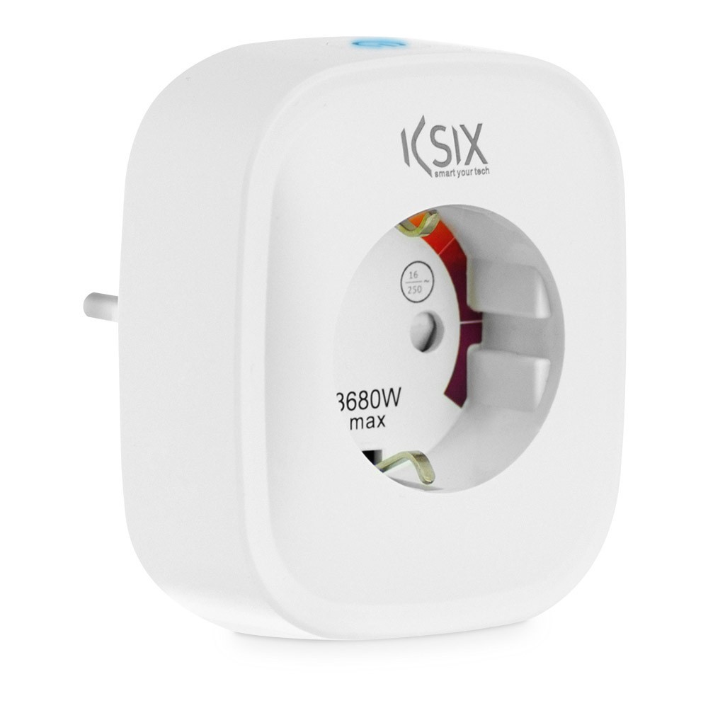 Prise Intelligente KSIX Smart Energy Slim WIFI 250V Blanc - Homme