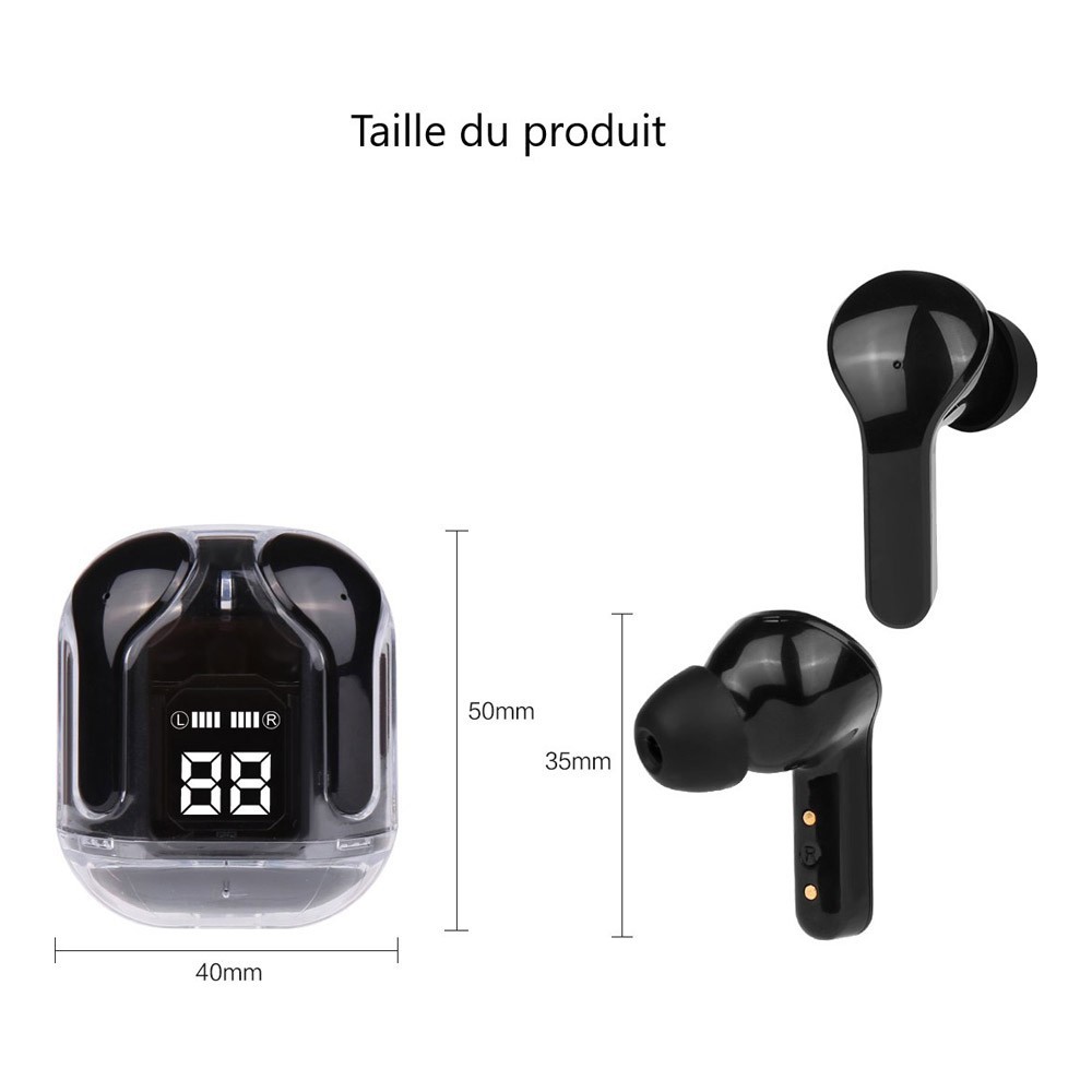 Ecouteurs Bluetooth Sans Fil - Noir - ORB_110 - Homme Prive