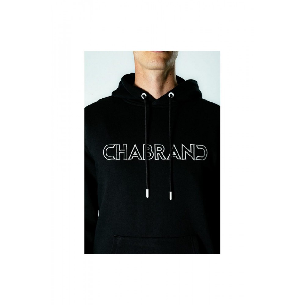 Chabrand - Sweat Capuche Homme Logo Noir
