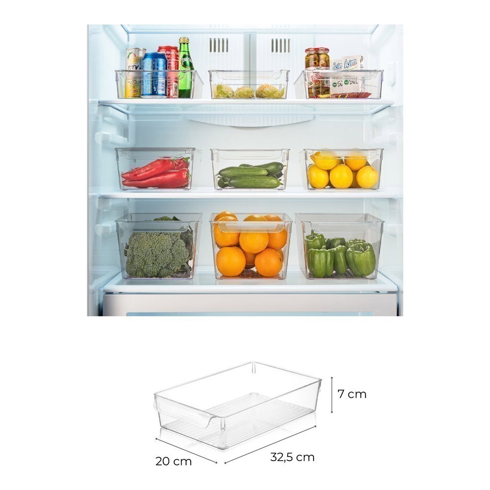 Set bacs de rangement frigo (3 pièces) - FORSBERG - 726