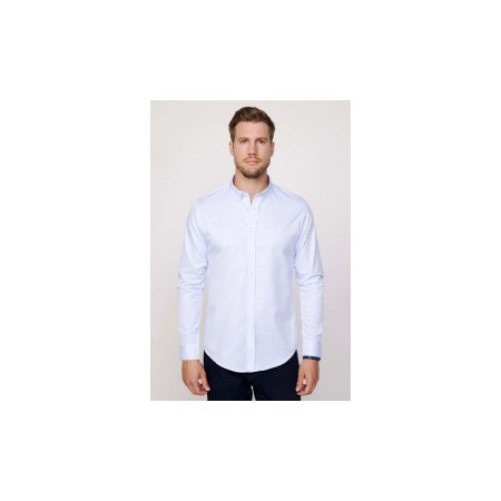 chemise imprimée slim fit Tudors blue DR220108-510