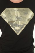 Tee shirt "superman" 1454 Goldenim paris NOIR 1454