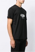 Tee shirt en coton à logo printé Givenchy 1 noir BM70SR3002