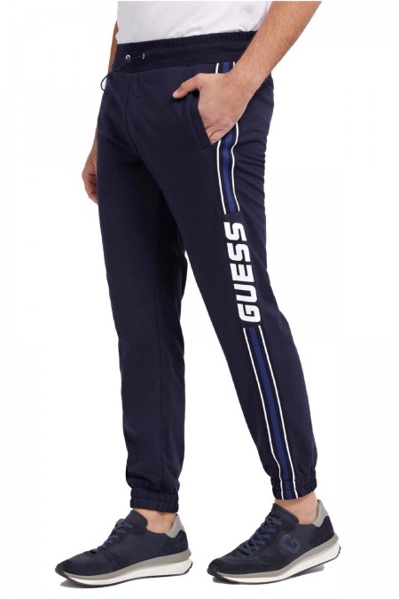 Pantalon jogging logo latéral Guess jeans G7V2 SMART BLUE Z2BB04 KBCN2