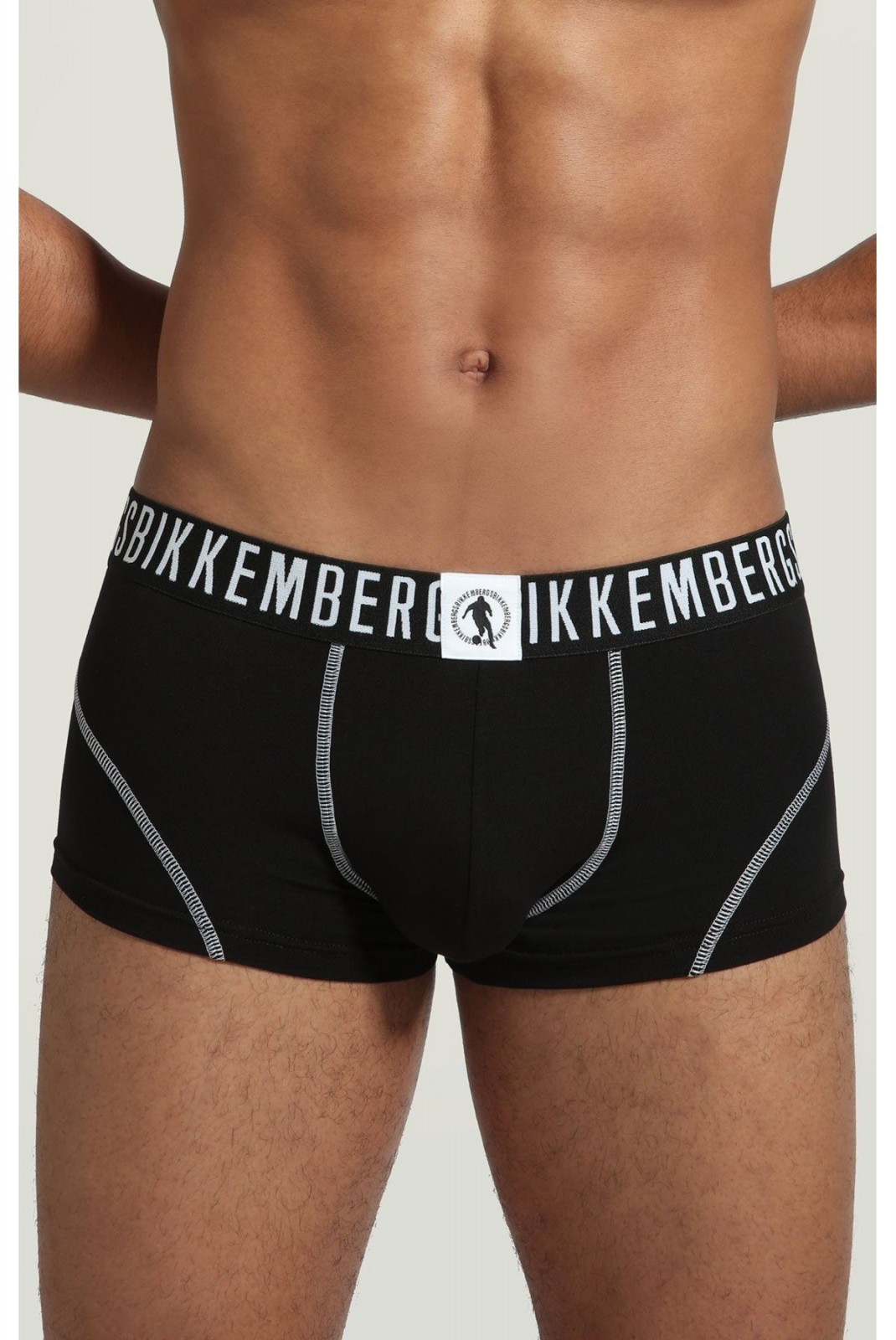 Bipack boxers stretch en coton Bikkembergs BLACK BKK1UTR06BI