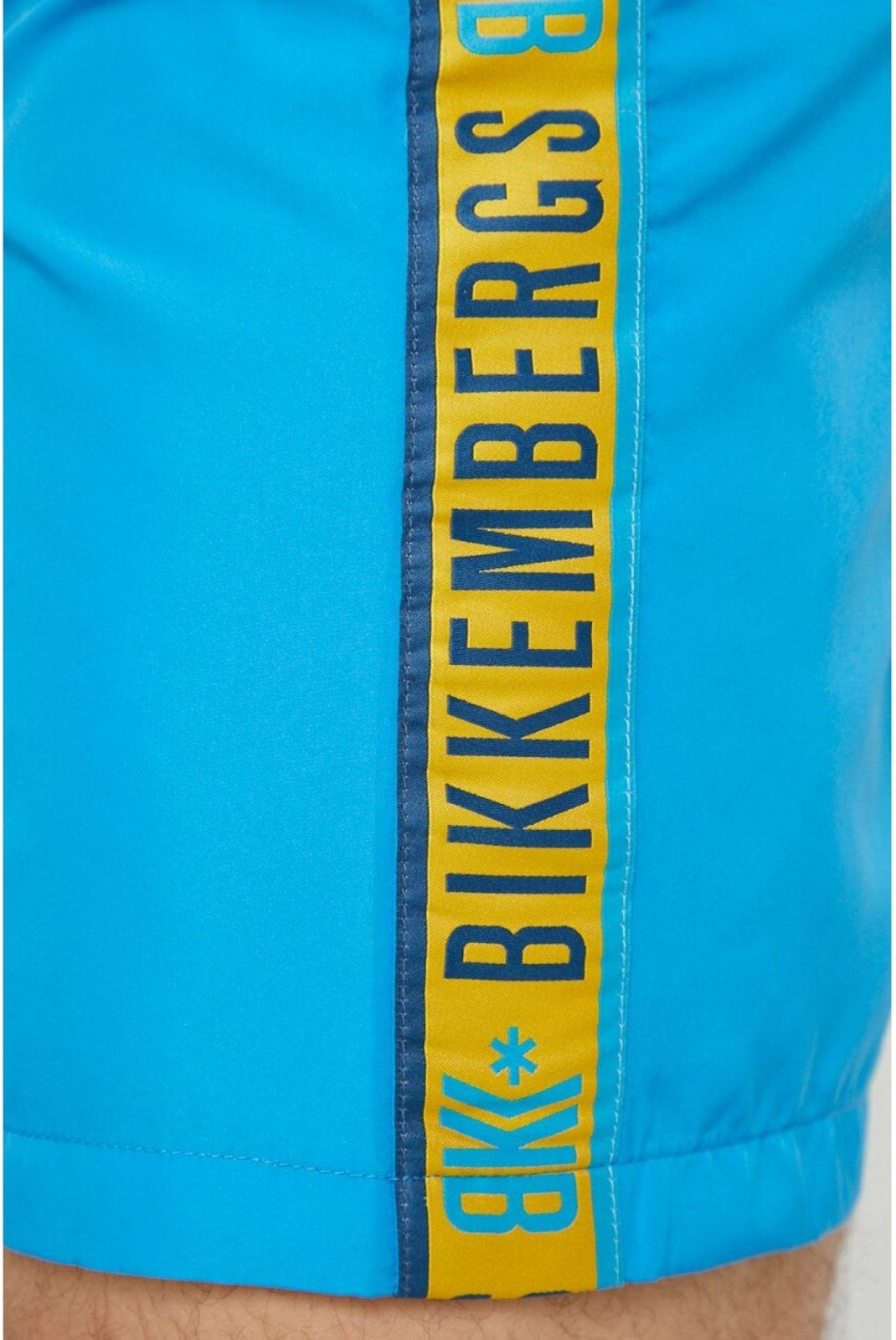 Short de bain bande logo Bikkembergs Blue BKK2MBM04