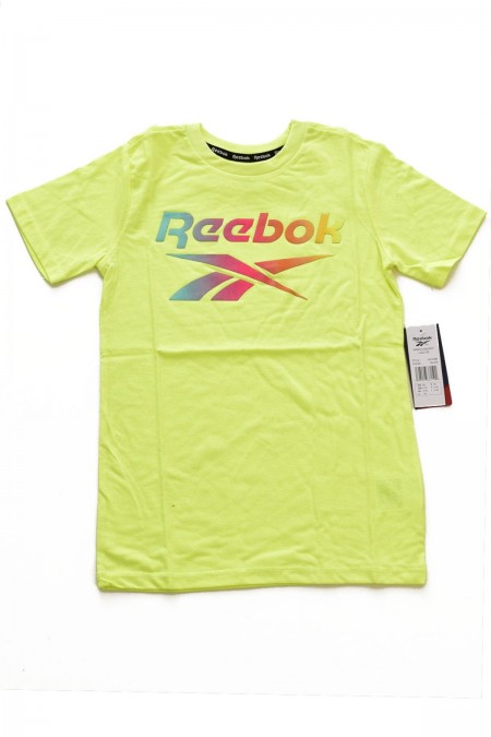 Tshirt basique logo imprimé Reebok YELLOW H9191RB