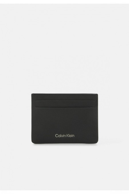 Porte cartes unisexe en cuir Calvin klein BAX Ck Black K50K510601