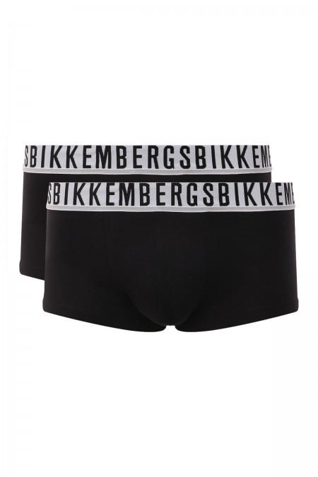Bipack boxers stretch en coton Bikkembergs BLACK BKK1UTR01BI