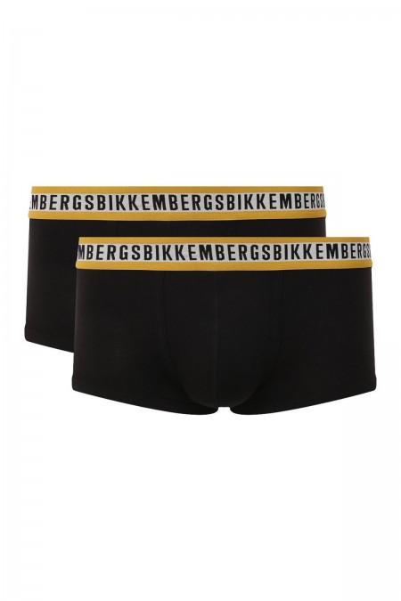 Bipack boxers stretch en coton Bikkembergs BLACK BKK1UTR08BI