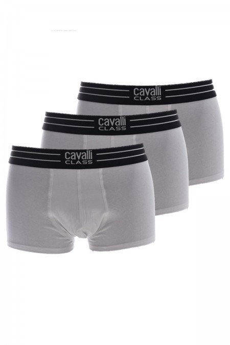Tripack boxers stretch Cavalli Class WHITE QXO01B JD003