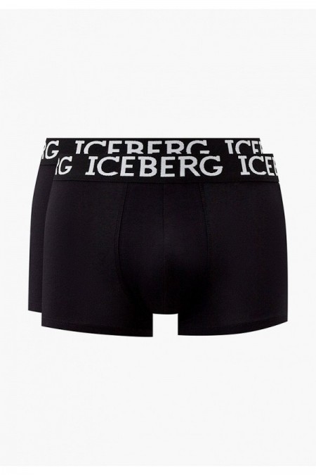 Bipack boxers coton stretch Iceberg BLACK ICE1UTR02