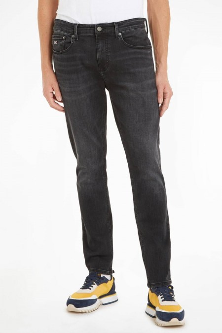 Jeans stretch slim tapered Austin Tommy Jeans 1BZ Denim Black DM0DM18145