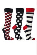 Coffret 3 paires chaussettes motifs Happy Socks Classic Navy XSTR08-6000