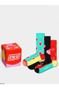 Coffret 3 paires chaussettes motifs Happy Socks I Love You XLOS08-4300
