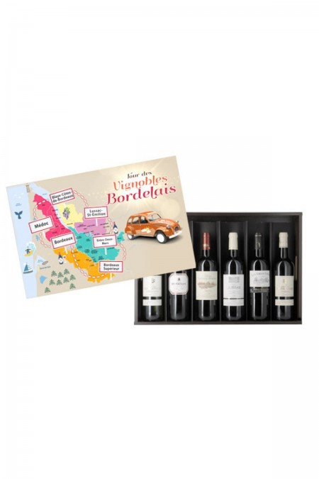 Plateau Tour des Vignobles Bordelais - 6x75cl Coffrets decouverte vin Rouge PLATEAU TOUR VIGNOBLES BORDELAIS
