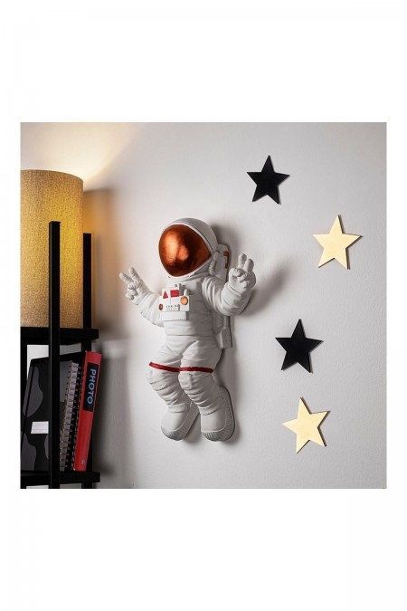 Objet décoratif  Peace Sign Astronaut  Wallity White/Bronze 565TNL1173