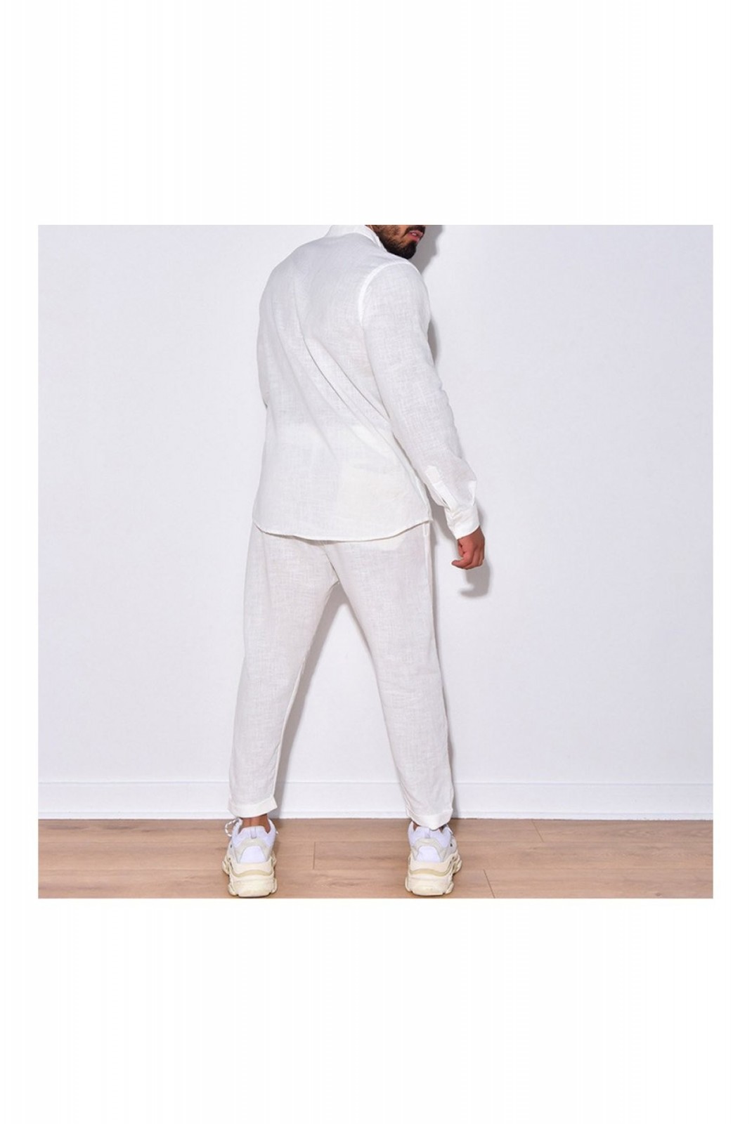 Ensemble chemise & pantalon Ada blanc White YYS0718ZQY3