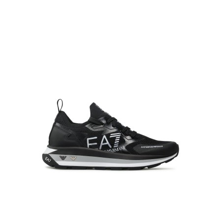 Sneakers mesh logo printé Ea7 A120 BLACK+WHITE X8X113 XK269