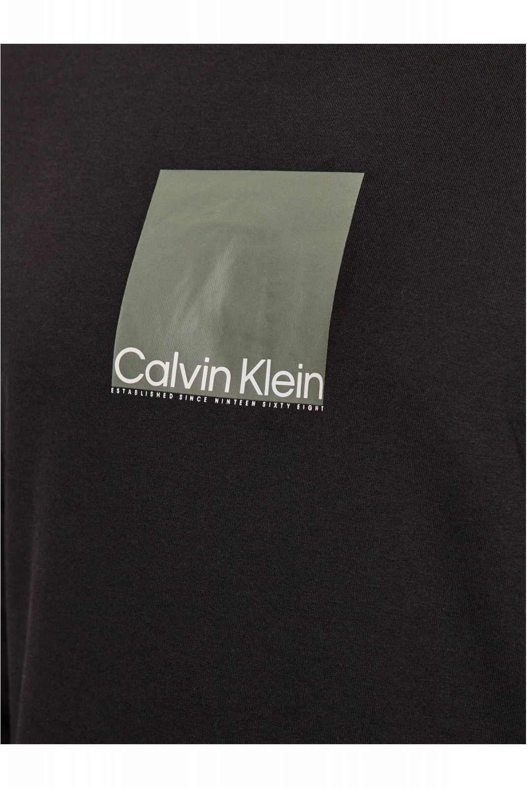 TShirt ML regular fit logo printé Calvin klein BEH Ck Black K10K111835