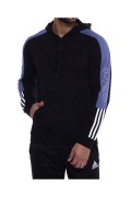 Sweat capuche bicolore Adidas BLACK GK9626