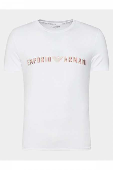 TShirt stretch logo frontal Emporio armani 00010 BIANCO 111035 4R516