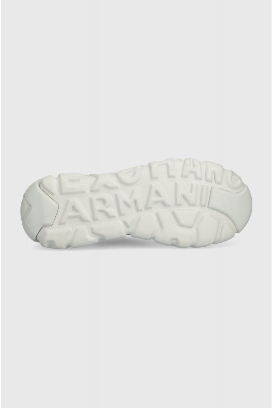 Baskets semelle logo 3D Armani exchange D611 WHITE+BLACK XUX211 XV816