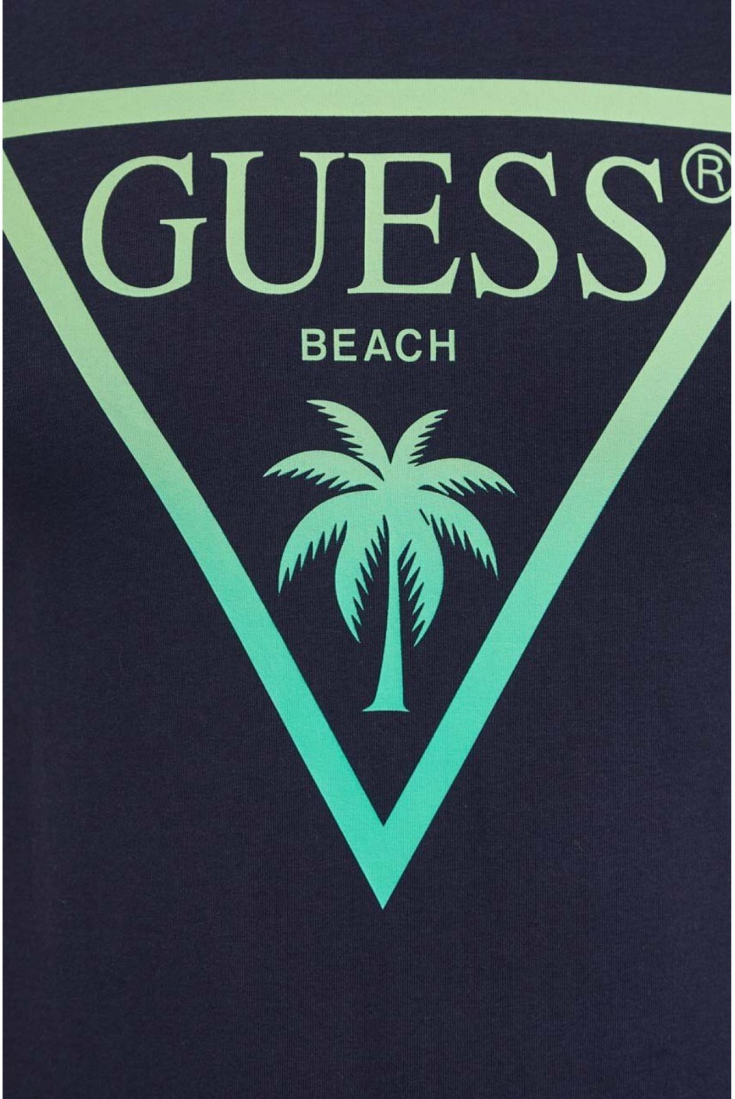 TShirt beach logo triangle Guess jeans G7V2 SMART BLUE F4GI00 J1311